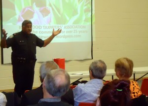Officer Gomez speaks at RTA's G.M.